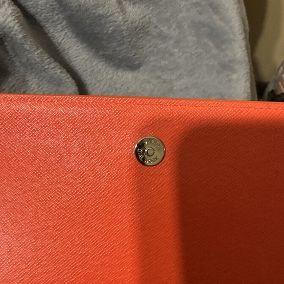 Metro City Handbag Clutch Crossbody With Strap coral orange - Picture 8 of 10